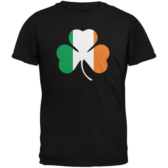 Old Glory Mens St. Patricks Day Shamrock Flag Short Sleeve Graphic T Shirt