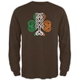 thumbnail image 1 of Old Glory Mens St. Patricks Day Shamrock Knot Long Sleeve Graphic T Shirt, 1 of 6