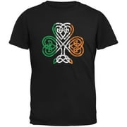 Old Glory Mens St. Patricks Day Shamrock Knot Short Sleeve Graphic T Shirt