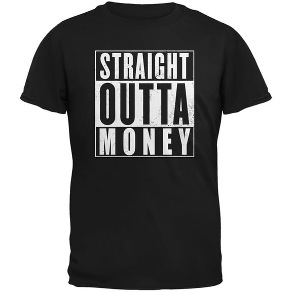 Old Glory Mens Straight Outta Money Short Sleeve Graphic T Shirt