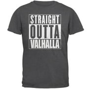 Old Glory Mens Straight Outta Valhalla VIking Valkyrie Short Sleeve Graphic T Shirt
