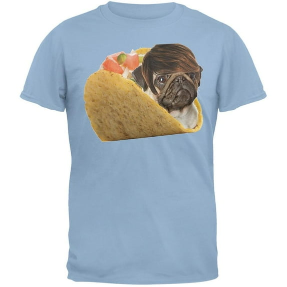 Old Glory Mens Taco Pug Short Sleeve Graphic T Shirt