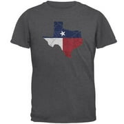 Old Glory Mens Texas State Flag Distressed Silhouette Short Sleeve Graphic T Shirt