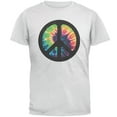 thumbnail image 1 of Old Glory Mens Tie Dye Peace Sign Distressed Halftone Short Sleeve Graphic T Shirt, 1 of 6