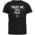 thumbnail image 1 of Old Glory Mens Trust Me Im A Pilot Short Sleeve Graphic T Shirt, 1 of 6