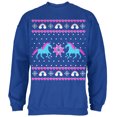 thumbnail image 1 of Old Glory Mens Unicorn Rainbow Ugly Christmas Sweater Long Sleeve Sweatshirt, 1 of 6
