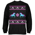 thumbnail image 1 of Old Glory Mens Unicorn Rainbow Ugly Christmas Sweater Long Sleeve Sweatshirt, 1 of 6