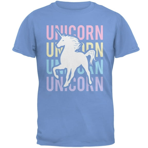 Old Glory Mens Unicorn Stacked Repeat Short Sleeve Graphic T Shirt