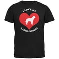 thumbnail image 1 of Old Glory Mens Valentines I Love My Labradoodle Short Sleeve Graphic T Shirt, 1 of 6