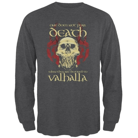 Old Glory Mens Viking Death Valhalla Long Sleeve Graphic T Shirt