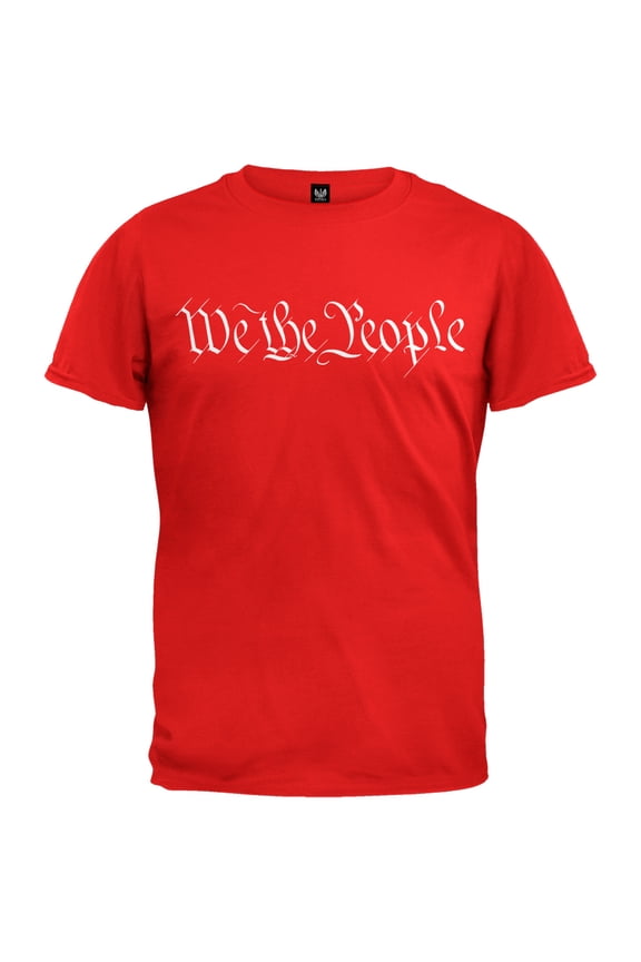 Mens We The People Red Short Sleeve Graphic T Shirt