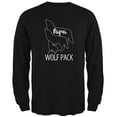 thumbnail image 1 of Old Glory Mens Wolf Pack Papa Dad Father Long Sleeve Graphic T Shirt, 1 of 6