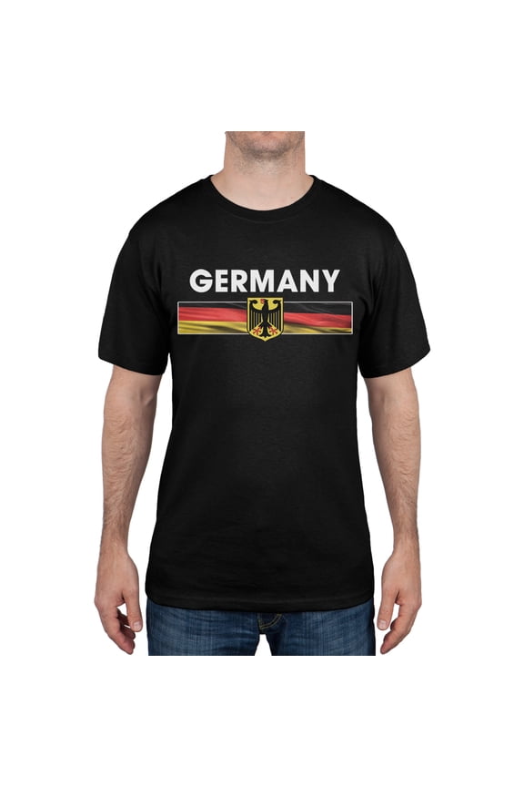 Mens World Cup Germany Eagle Crest Short Sleeve Graphic T Shirt