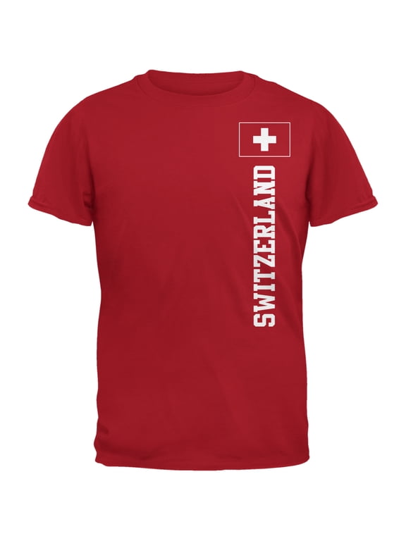 Mens World Cup Switzerland Short Sleeve Graphic T Shirt