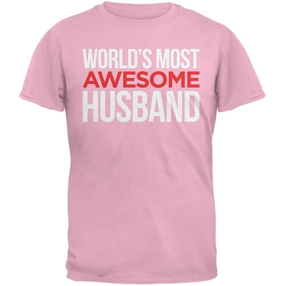 Old Glory Mens World's Most Awesome Husband Short Sleeve Graphic T Shirt