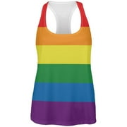 OLD GLORY Rainbow Gay Pride Flag Sleeveless Tank Top (Small)