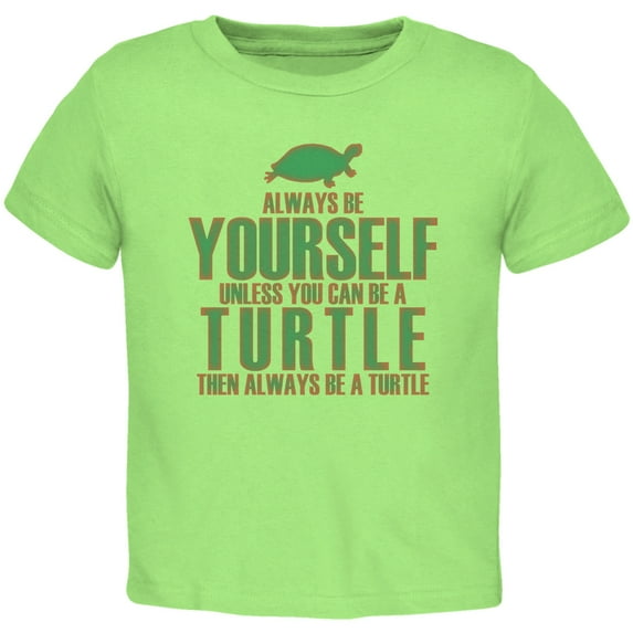 Old Glory Toddler Always Be Yourself Turtle Short Sleeve Graphic T Shirt