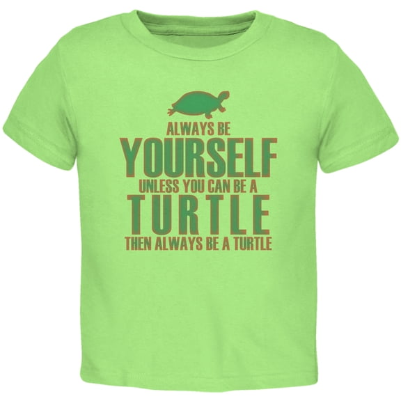 Old Glory Toddler Always Be Yourself Turtle Short Sleeve Graphic T Shirt