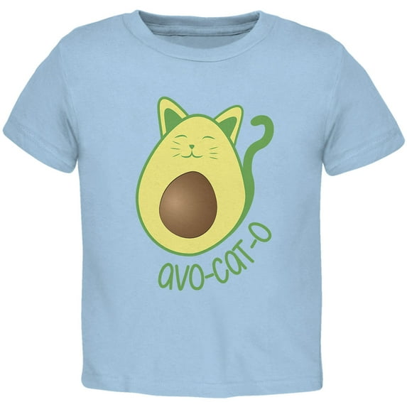 Old Glory Toddler Avocado Cat Avocato Short Sleeve Graphic T Shirt