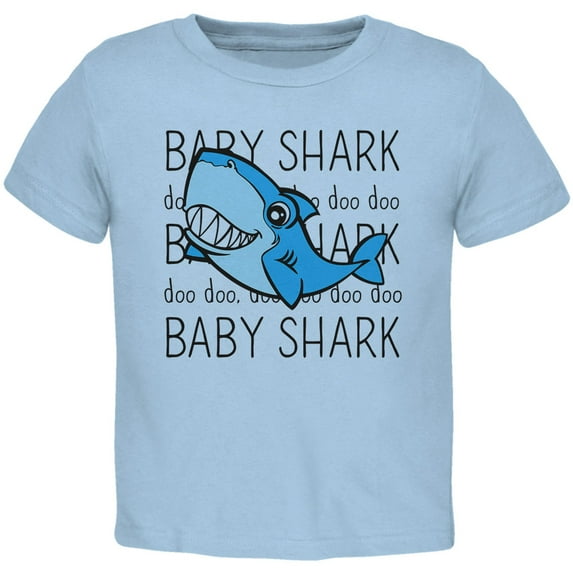 Old Glory Toddler Baby Shark Cute Silly Short Sleeve Graphic T Shirt