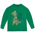 thumbnail image 1 of Old Glory Toddler Christmas Tree Rex T-Rex Funny Dinosaur Long Sleeve T Shirt, 1 of 6