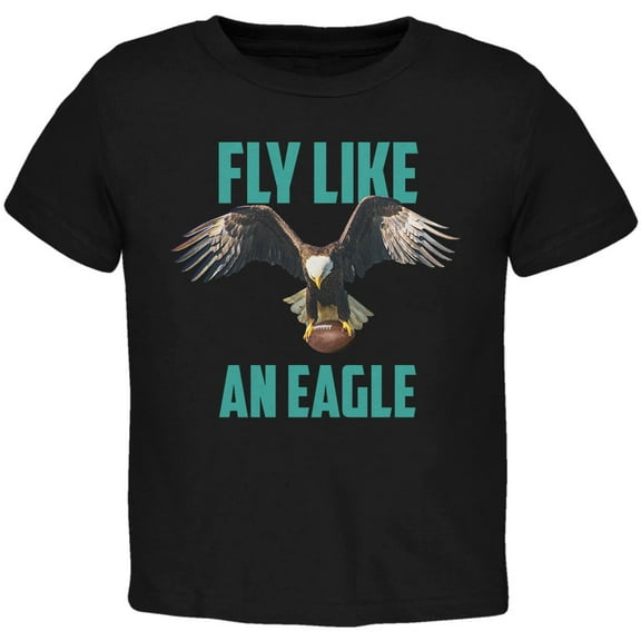 Old Glory Toddler Fly Like an Eagle Flying Football Short Sleeve Graphic T Shirt