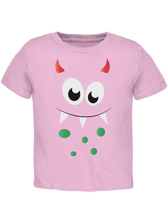 Toddler Monster Face Short Sleeve Graphic T Shirt