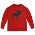 thumbnail image 1 of Old Glory Toddler Moose Faux Stitched Long Sleeve Graphic T Shirt, 1 of 6