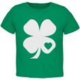 thumbnail image 1 of Old Glory Toddler St. Patricks Day Shamrock Heart Short Sleeve Graphic T Shirt, 1 of 6