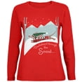thumbnail image 1 of Old Glory Womens Christmas Dachshund Dashing Through the Snow Long Sleeve T Shirt, 1 of 6