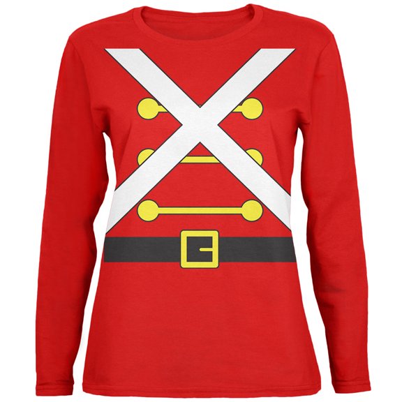 Old Glory Womens Christmas Toy Soldier Costume Long Sleeve T Shirt