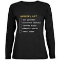 thumbnail image 1 of Old Glory Womens Halloween Checklist Long Sleeve T Shirt, 1 of 5