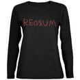 thumbnail image 1 of Old Glory Womens Halloween Horror Redrum Long Sleeve Graphic T Shirt, 1 of 6