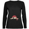 thumbnail image 1 of Old Glory Womens Halloween Peeking Baby Pirate Long Sleeve T Shirt, 1 of 6