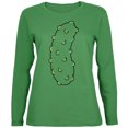 thumbnail image 1 of Old Glory Womens Halloween Vegetable Pickle Costume Long Sleeve Graphic T Shirt, 1 of 6