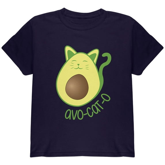 Old Glory Youth Avocado Cat Avocato Short Sleeve Graphic T Shirt