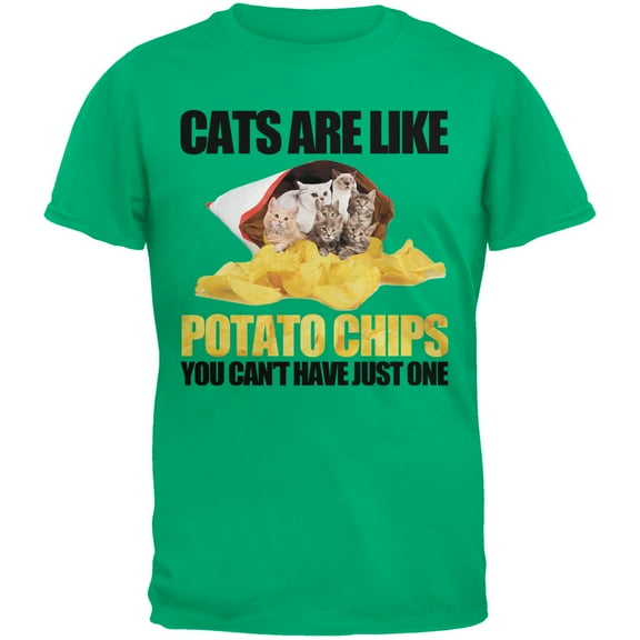 Old Glory Youth Cats Are Like Potato Chips Short Sleeve Graphic T Shirt