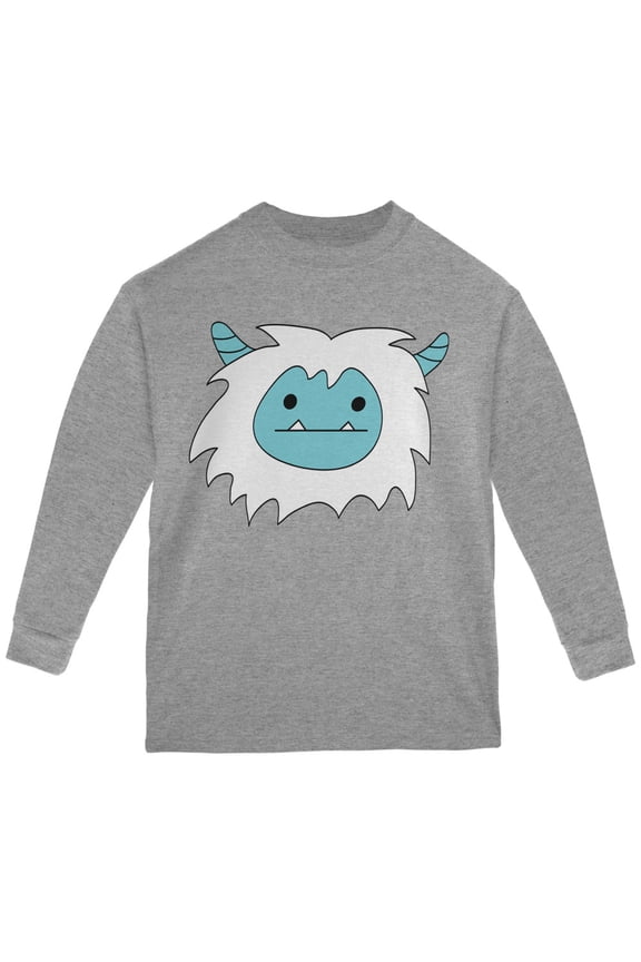 Youth Christmas Abominable Yeti Long Sleeve T Shirt