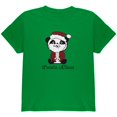 thumbnail image 1 of Old Glory Youth Christmas Panda Santa Claus Cute Short Sleeve T Shirt, 1 of 5