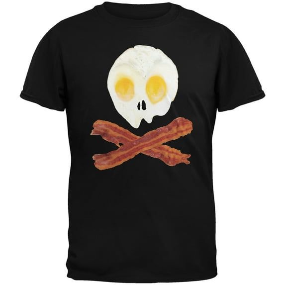Old Glory Youth Eggs And Bacon Skull And Cross Bones Short Sleeve Graphic T Shirt