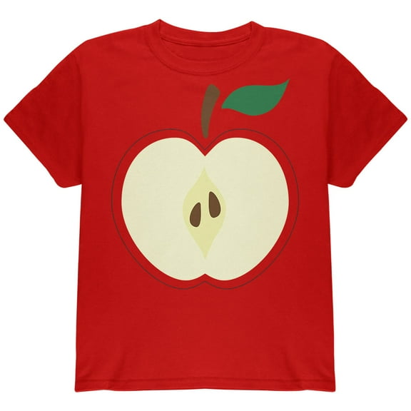 Old Glory Youth Halloween Apple Slice Costume Short Sleeve Graphic T Shirt