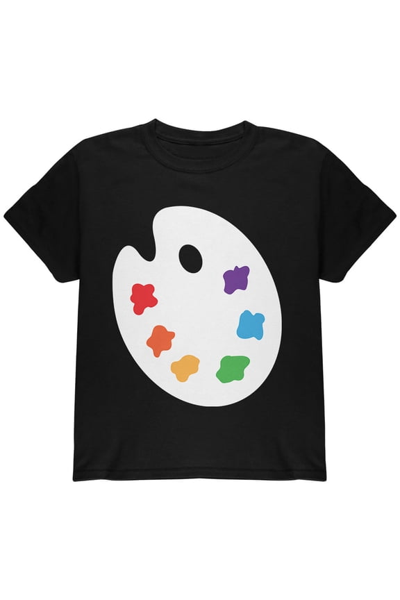 Youth Halloween Artist Palette Costume Short Sleeve T Shirt