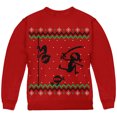 thumbnail image 1 of Old Glory Youth Ninja Ninjas Attack Ugly Christmas Sweater Long Sleeve Sweatshirt, 1 of 6