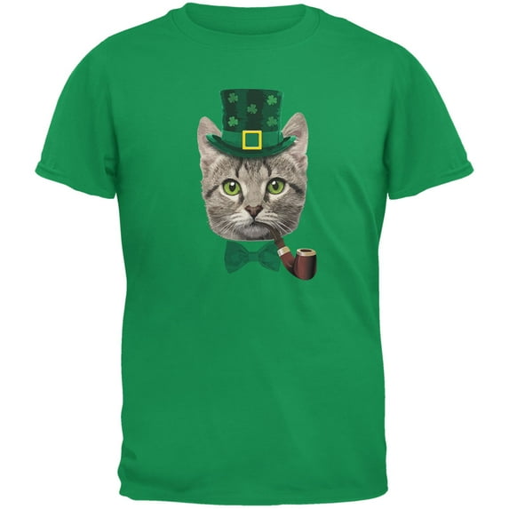 Old Glory Youth St. Patrick's Funny Cat Short Sleeve Graphic T Shirt