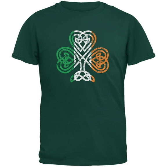 Old Glory Youth St. Patricks Day Shamrock Knot Short Sleeve Graphic T Shirt