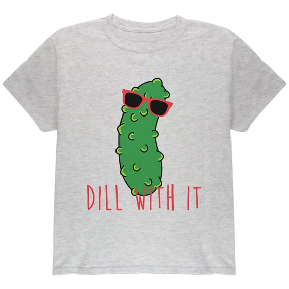 Old Glory Youth Vegetable Pickle Dill Deal With It Short Sleeve Graphic T Shirt
