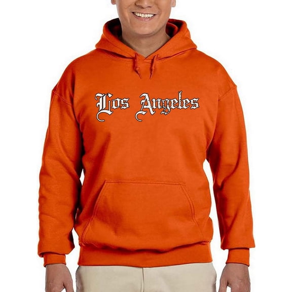 Old Gothic Los Angeles Banner. Hoodie Men -Image by Shutterstock, Male x-Large