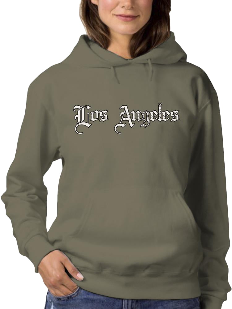 Old Gothic Los Angeles Banner Hoodie Women -Image by Shutterstock