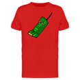 thumbnail image 1 of Old Green Phone Cartoon T-Shirt Men -Image by Shutterstock, Male Small, 1 of 2