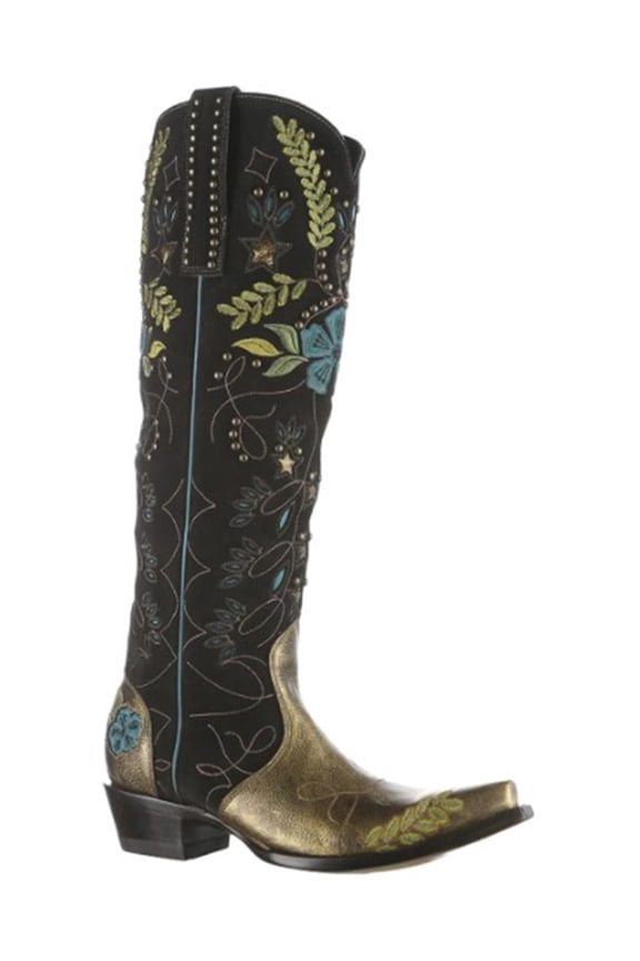 Women's Full Bloom Tall Western Boot Snip Toe Copper 8 M US